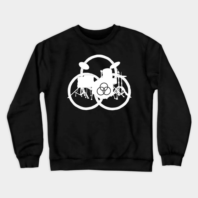 Drums Bonzo Moby Drummer Drumset Drumkit Symbol Gifts For Drummers Crewneck Sweatshirt by blueversion